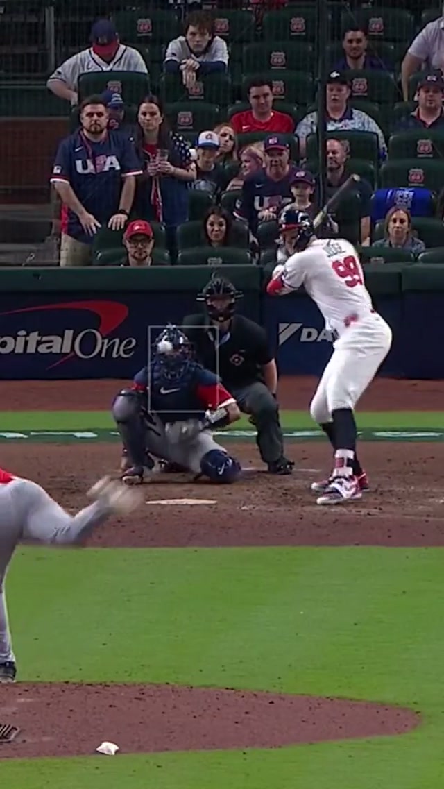 Judge did some damage 😂 #aaronjudge #yankees #worldbaseballclassic #rbi 