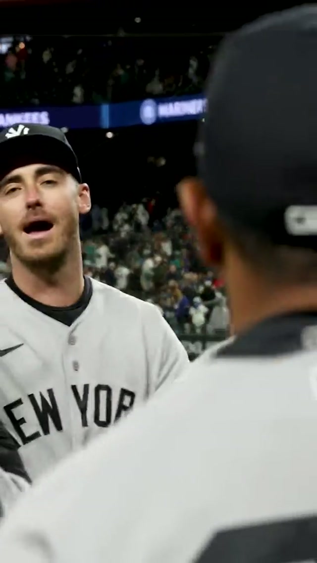 What Belli said 😂🔊 #yankees #mlb #win #codybellinger #highfive 