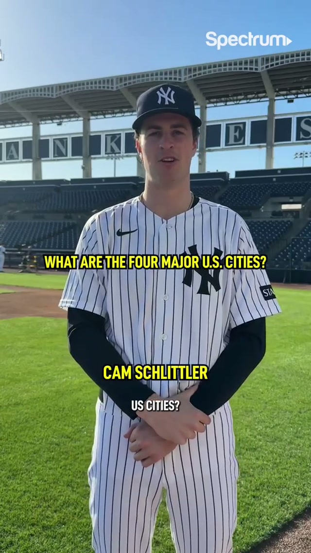 What are the 4 major U.S. cities?🤔

#QOTD presented by @Spectrum #yankees #baseball #questionoftheday 