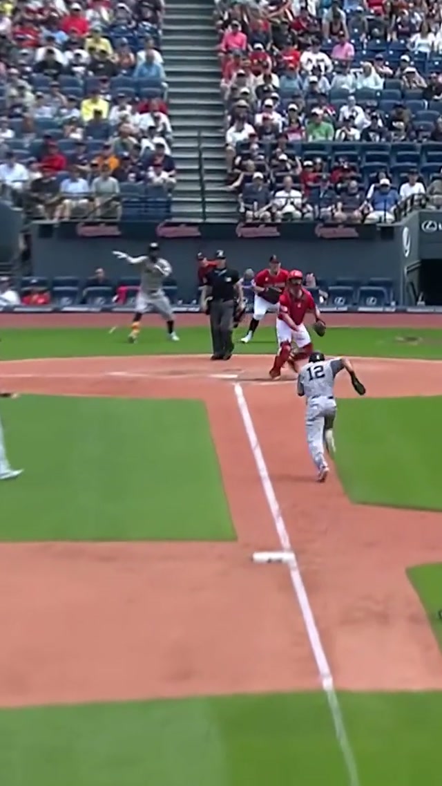 This slide by Grish 🤯 (with the traffic control by @Jazz Chisholm Jr👑 🤝 ) #yankees #trentgrisham #jazzchisholmjr 