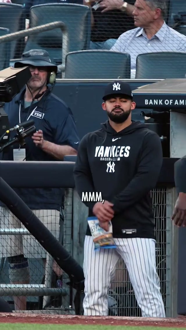 One of a kind 👽😂 #yankees #micdup #jassondominguez #funny 