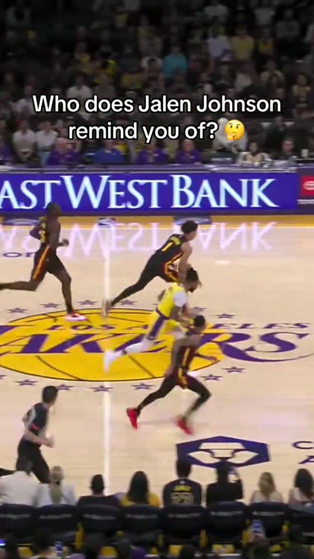 Jalen Johnson is a STAR ⭐️ #jalenjohnson #basketball #highlights #nba 