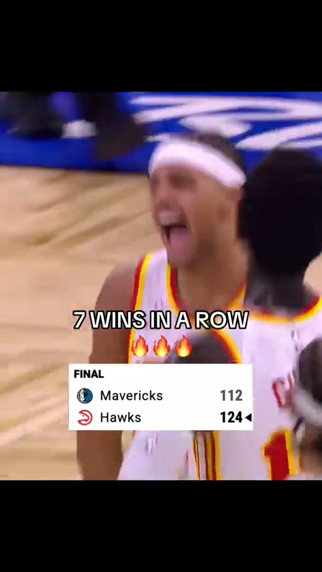 HAWKS 7 GAME WINNING STREAK 🙌 #basketball #nba #hawks 