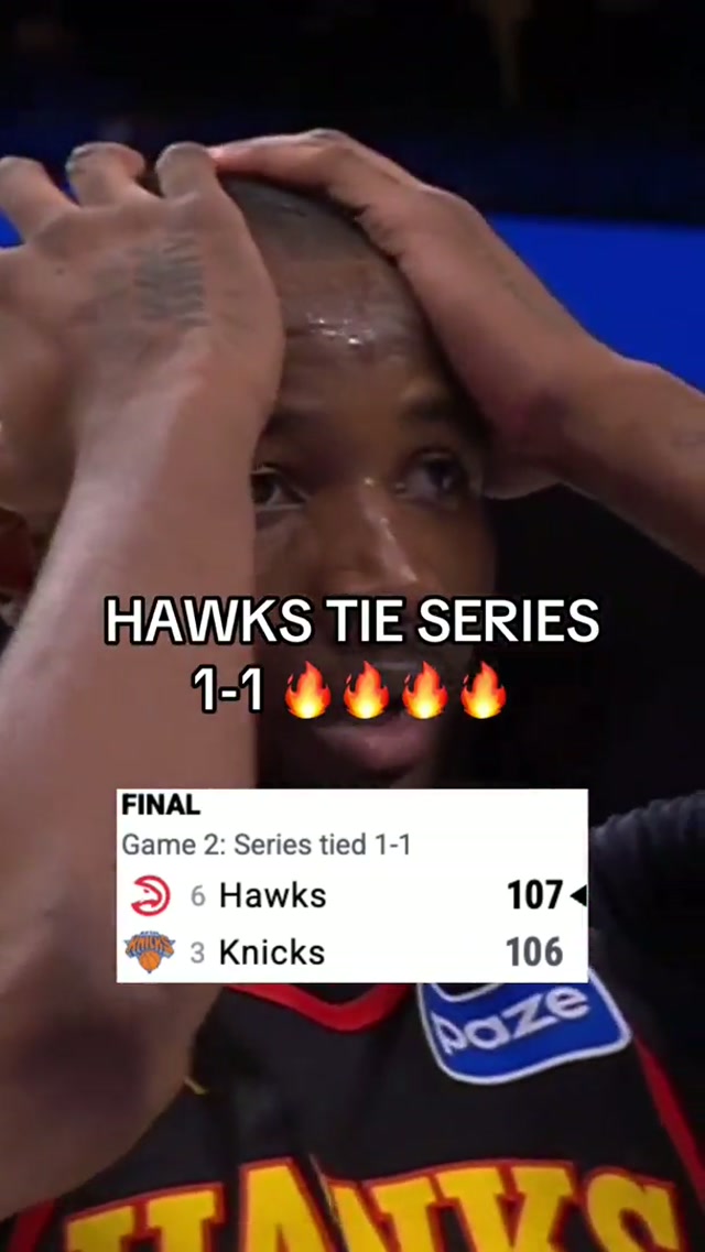 THRILLING WIN IN NEW YORK #knicks #nba #playoffs #hawks #basketball 