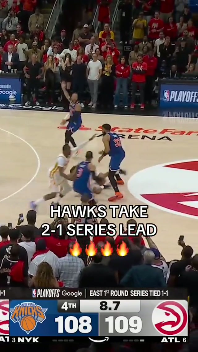 2-1 SERIES LEAD ✅ #hawks #knicks #playoffs #nba 