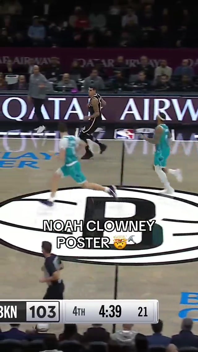 ON HIS HEAD #noahclowney #nba #brooklynnets #basketball #nets 