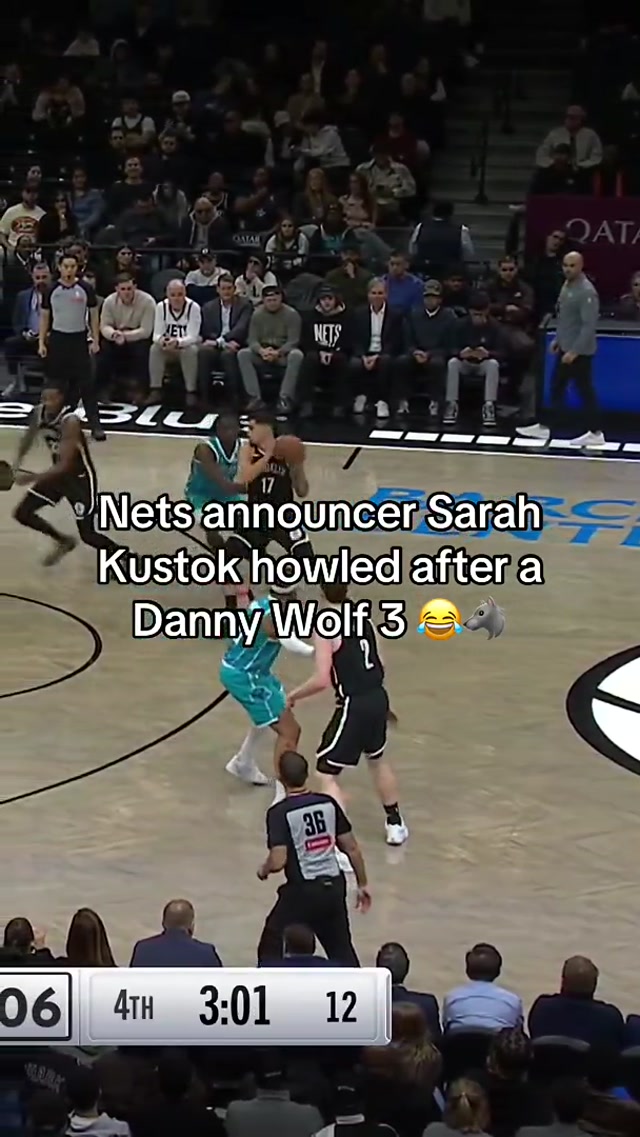 He got me howling too AWOOO #dannywolf #wolf #announcer #nba #basketball 