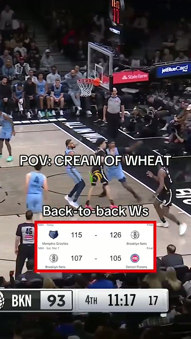 Cream cream cream #brooklynnets #basketball #nba #creamofwheat #nets 