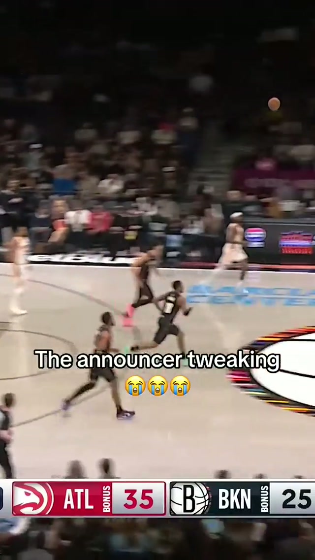#brooklynnets #giftok #announcer #funny #basketball 