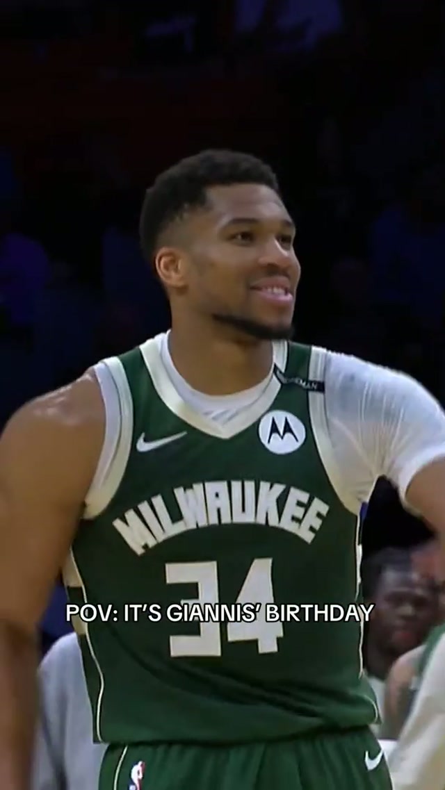 big birthday vibes for the greek freak 🎂🥳 #giannis #birthday #hbd #greekfreak #bucks