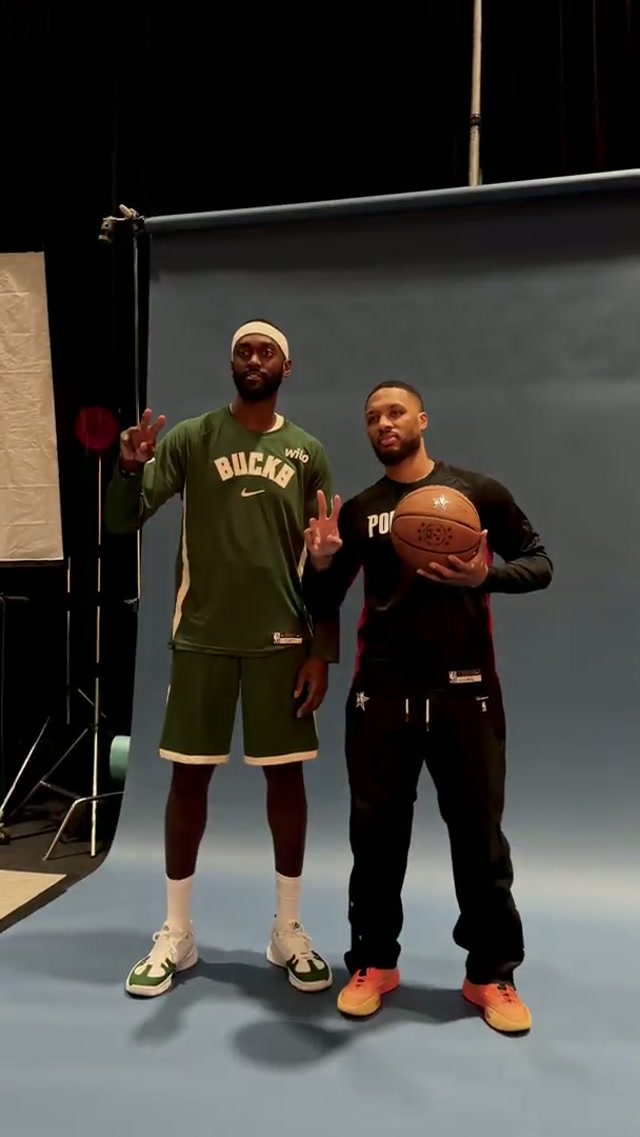 A heated rivalry in the 3-point contest 🤝 #bucks #heatedrivalry #bobbyportis #allstarweekend #3pointcontest @Bobby Portis Jr @Trail Blazers 