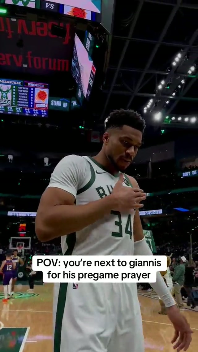 Bigger than basketball 🙏 #giannis #bucks #nba #prayer #pregameritual @Giannis Antetokounmpo 