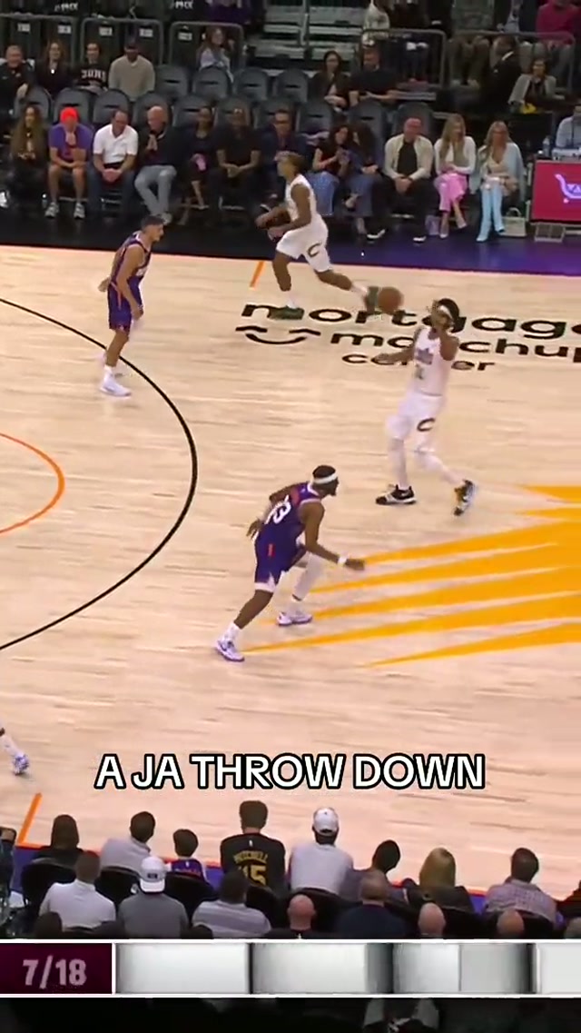 💥 THROW IT DOWN, JA. #LetEmKnow #Cavs #JarrettAllen #NBA 
