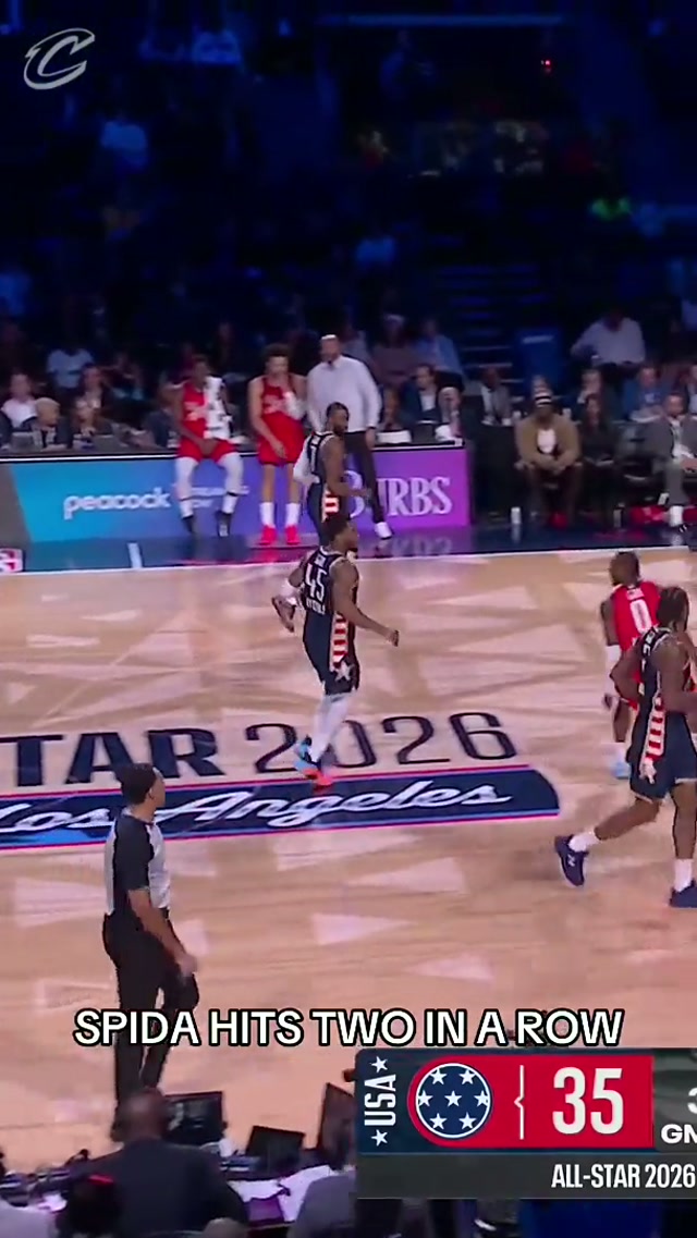 SPIDA DOUBLES THE TRIPLES IN THE CHAMPIONSHIP GAME. #LetEmKnow #NBAAllStar #DonovanMitchell