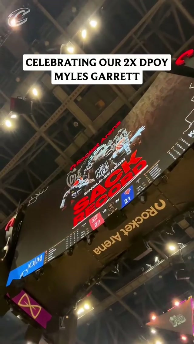 GET LOUD CLEVELAND 🏈 #cavs #mylesgarrett #nba #cleveland 