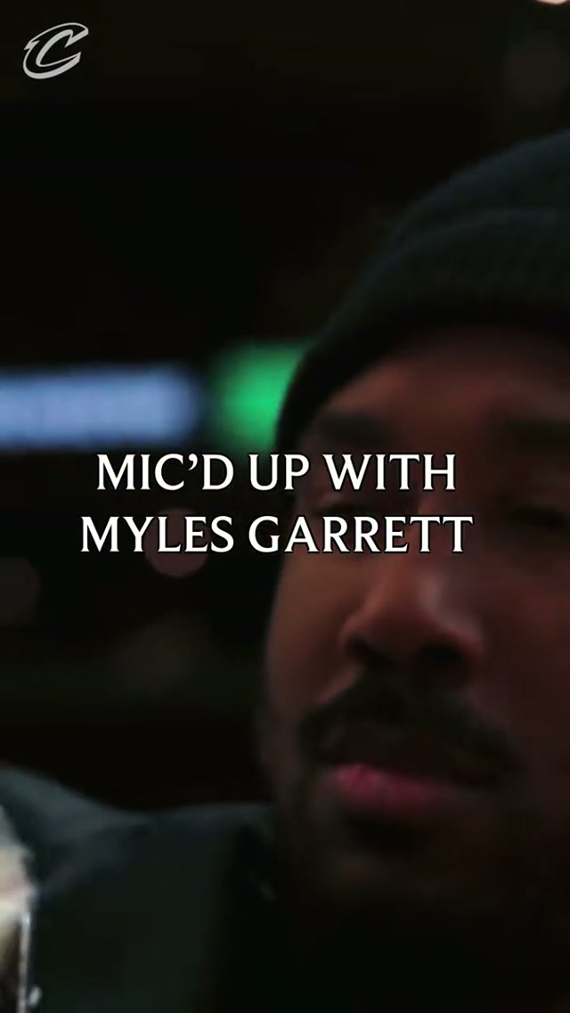 MIC’D WITH MYLES. #LetEmKnow #Cavs #MylesGarrett #NBA 