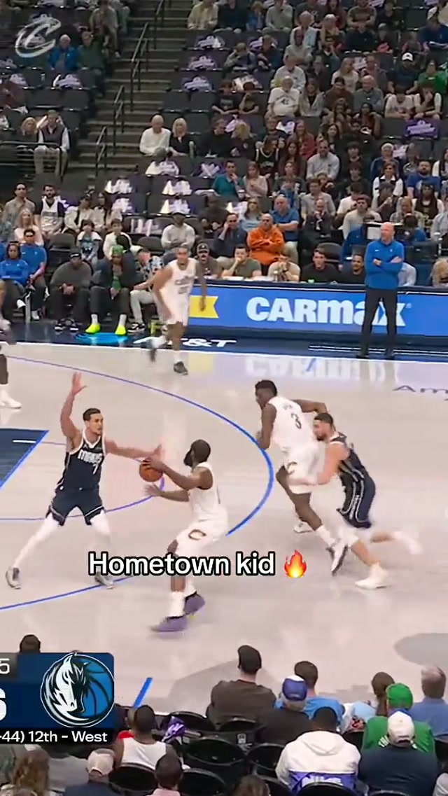 JT showing off in Dallas #cavs #jaylontyson #nba 