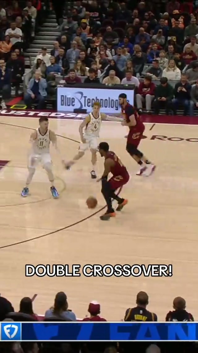 😳 Ever seen a crossover drop TWO defenders?! #LetEmKnow #Cavs #DonovanMitchell #NBA 