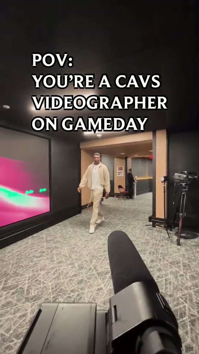 📹 All the sights of a gameday as a Cavs videographer! #nba #cavs #basketball #sports #cleveland 