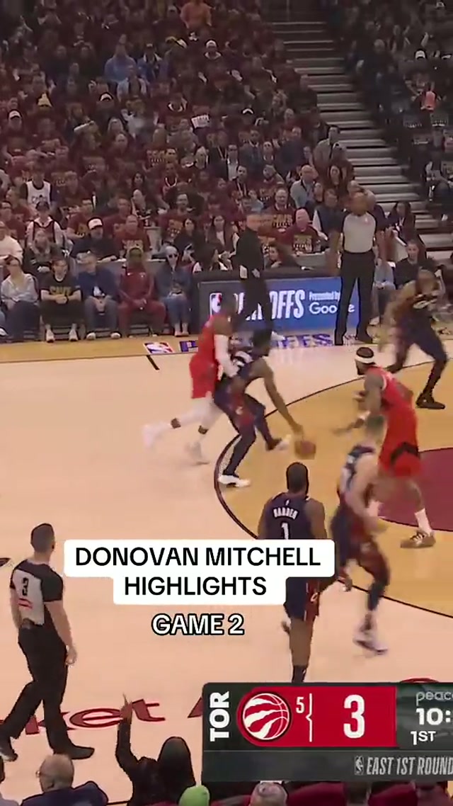 It’s Spida Season. #nbaplayoffs #cavsraptors #donovanmitchell 