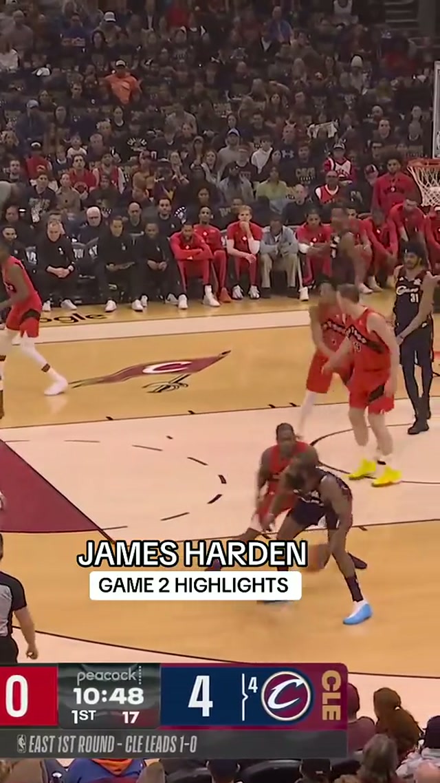 GAME 2 HARDEN. #nbaplayoffs #cavsraptors #cavs #jamesharden 