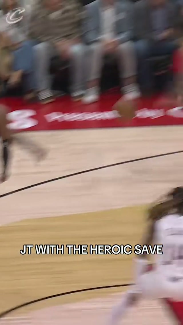 🤣 JT was soarrrrring. #jaylontyson #nba #nbaplayoffs #cavs #basketball 