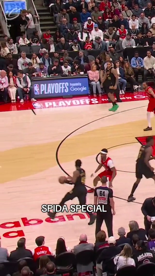 FOOT ON THE GAS. #cavsraptors #donovanmitchell #nbaplayoffs