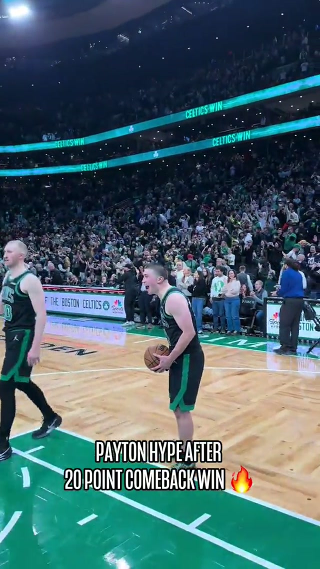 Postgame P was hype about the win 🔥

#nba #celtics #bostonceltics 