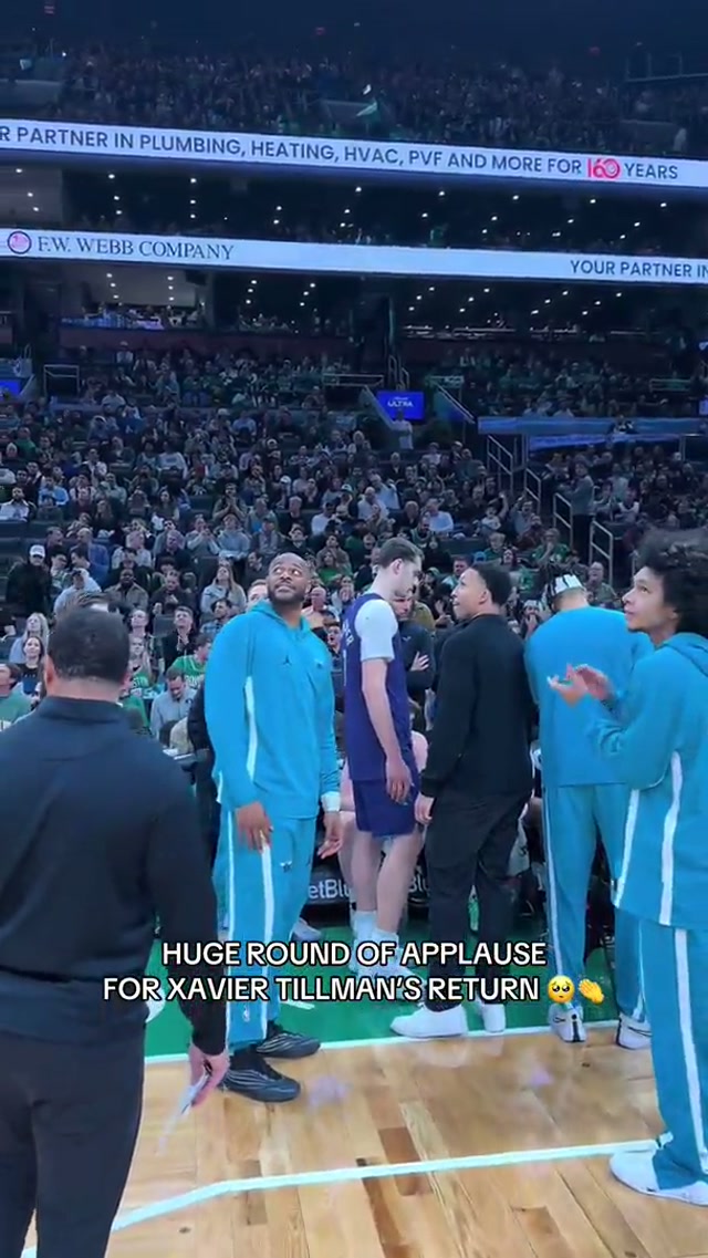 2024 Champ Xavier Tillman Sr. is back at the TD garden tonight 🥺👏

#celtics #bostonceltics #xaviertillman 
