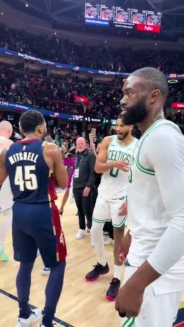 always a good time in Cleveland 💚 #jaysontatum #jt #nba #celtics #bostonceltics 