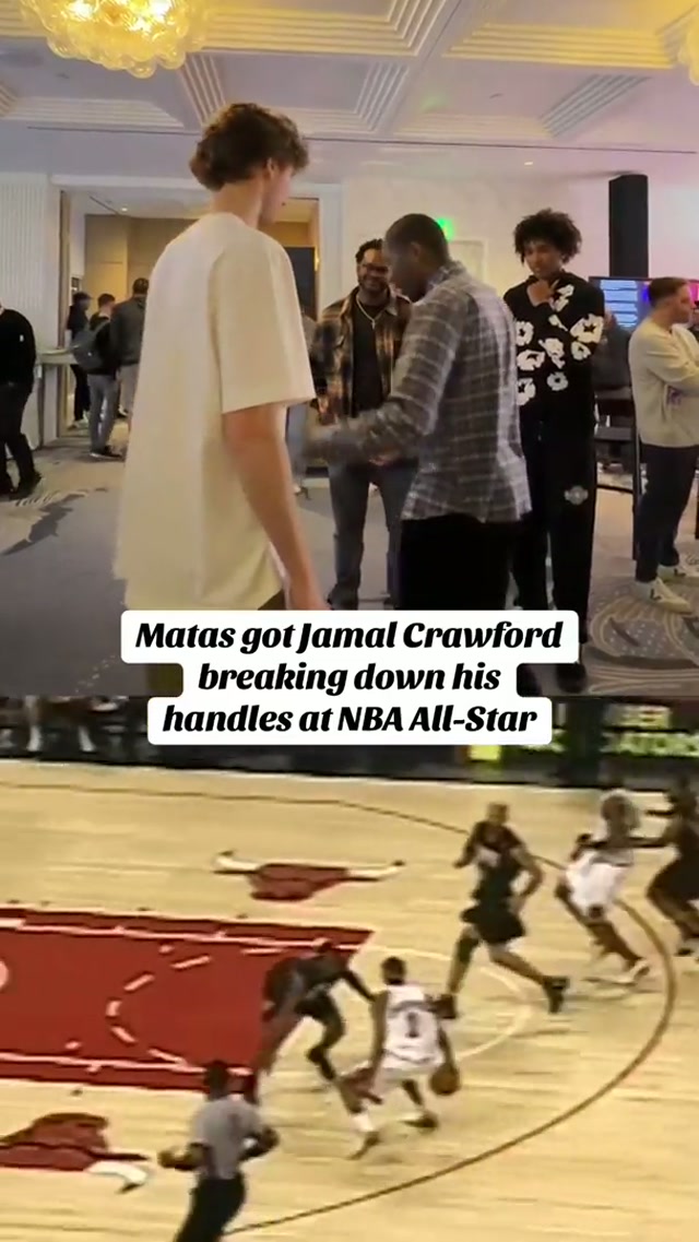 Matas learning from one of the best at #NBAAllstar