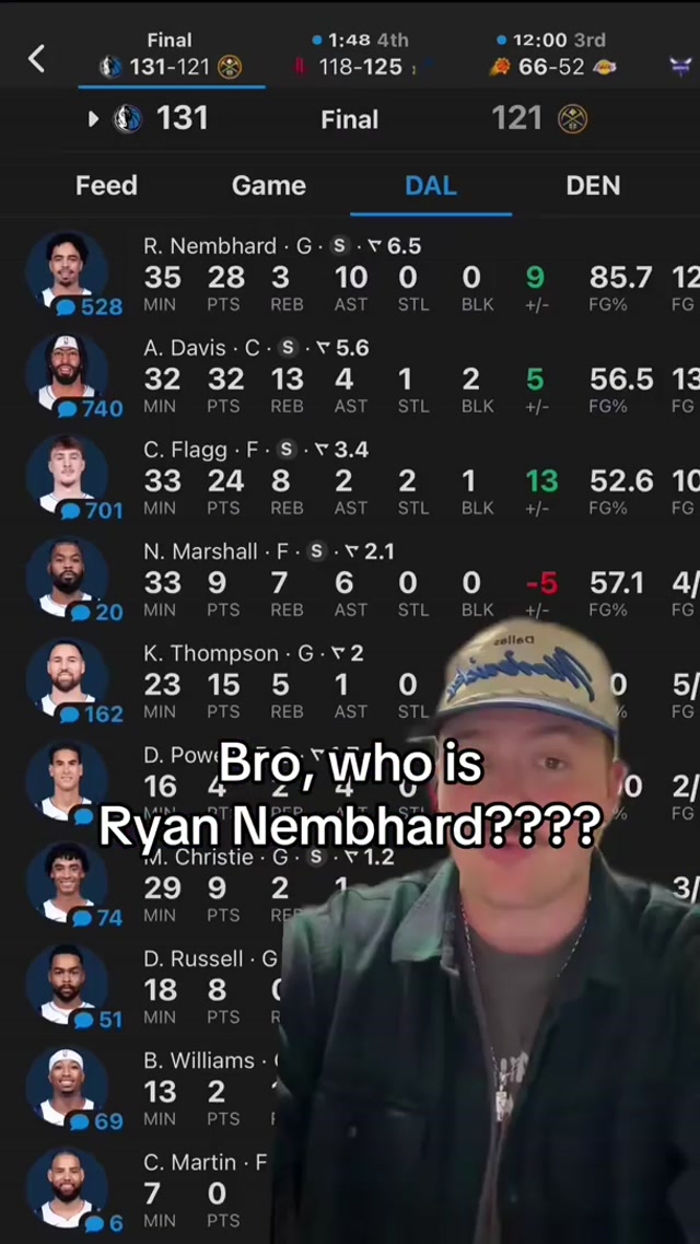 RYAN NEMBHARD 🚨🔥 #ryannembhard #dallasmavericks #nba 