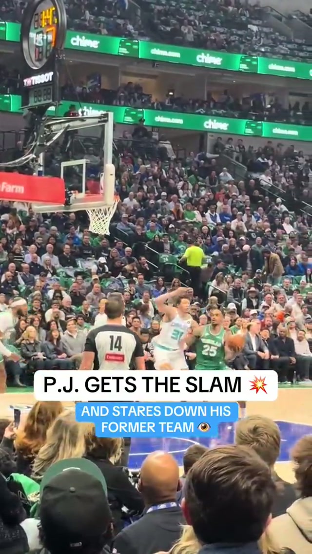 Let ‘em know, P.J. 💥 #dunk #pjwashington #nba #basketball 