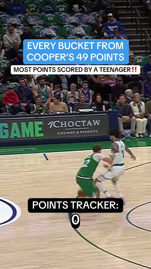 COOPER WAS BALLIN’ 🔥 49 POINTS‼️ #cooperflagg #dallasmavericks #nba 