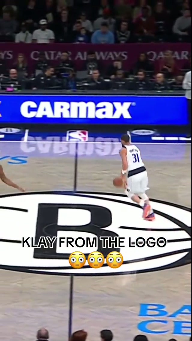 This was deep 📏 #klaythompson #nba #basketball #dallasmavericks 