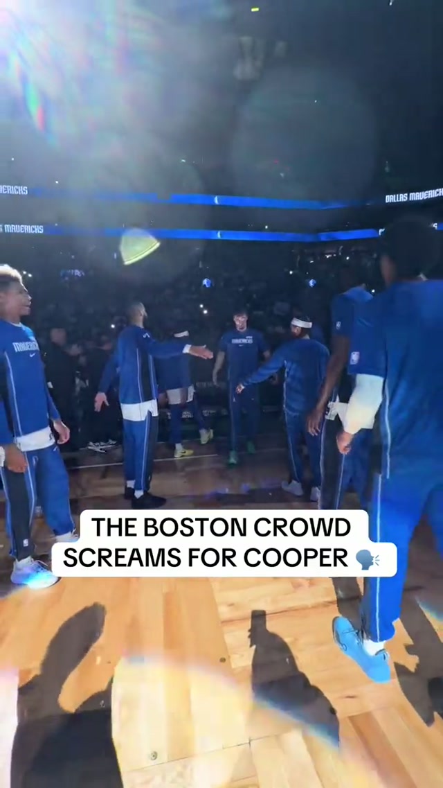 Boston loves them some Coop 🗣️👂 #cooperflagg #dallasmavericks #nba 