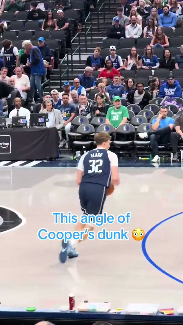 He’s soarin’, flyin’ ✈️ #dallasmavericks #cooperflagg #dunk #nba 
