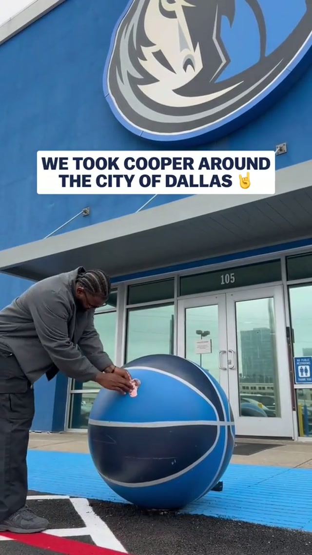 A change in scenery for The Rook 🏙️ #cooperflagg #dallasmavericks #dallas 