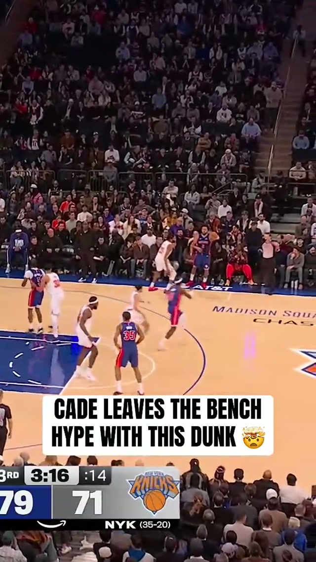 THAT’S HOW YOU FEELIN’ CADE? #nba #detroitpistons #nbahighlights 