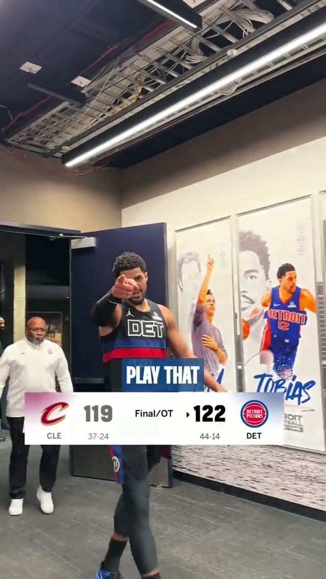 PLAY THE SONG for the OT dub #NBA #detroitpistons 