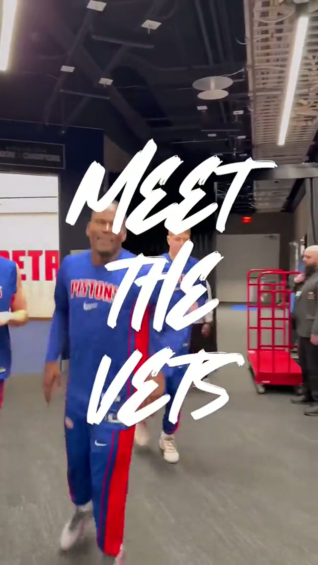 Leadership you can’t teach. Meet the vets. #nba #DetroitPistons #nbahighlights 