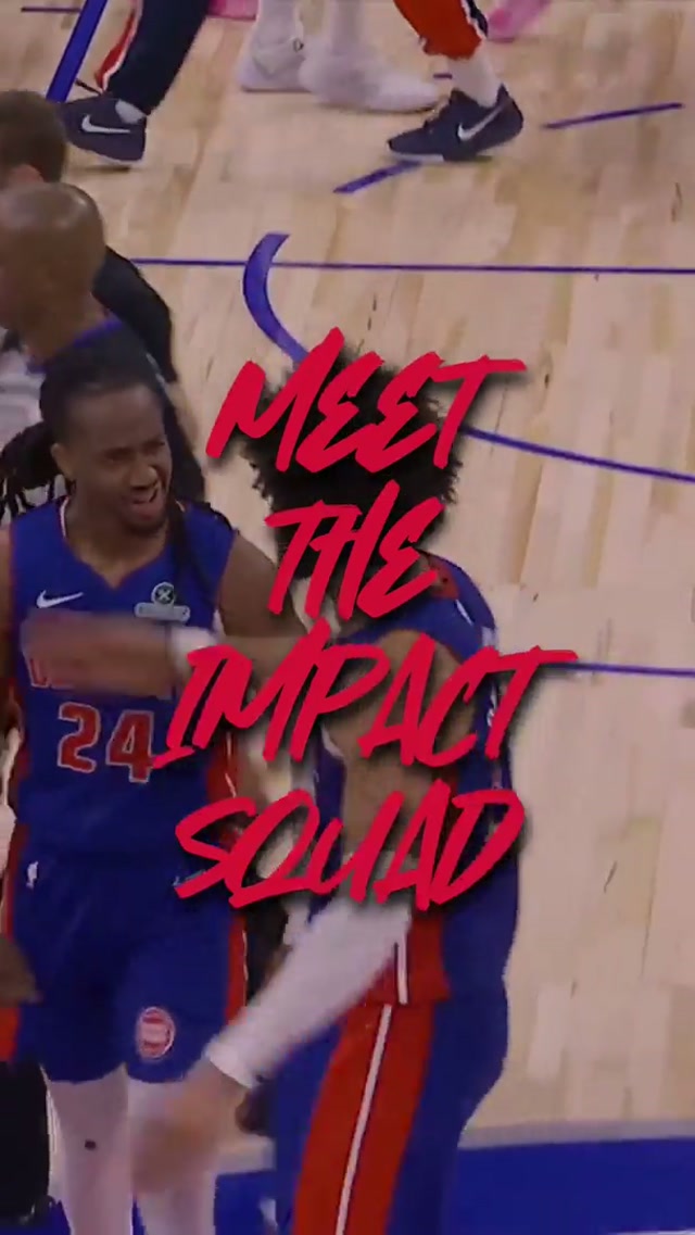 Assignment understood. Meet the Impact Squad. #NBA #detroitpistons