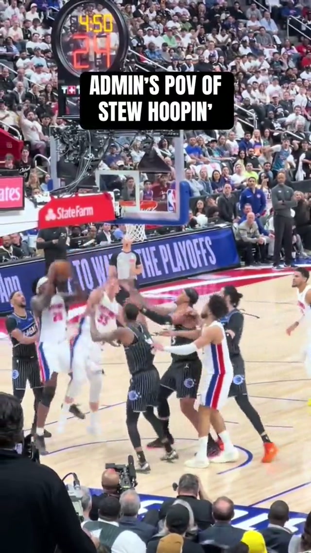 Beef Stew was hoopin’ the other night! #nba #detroitpistons #nbahighlights 