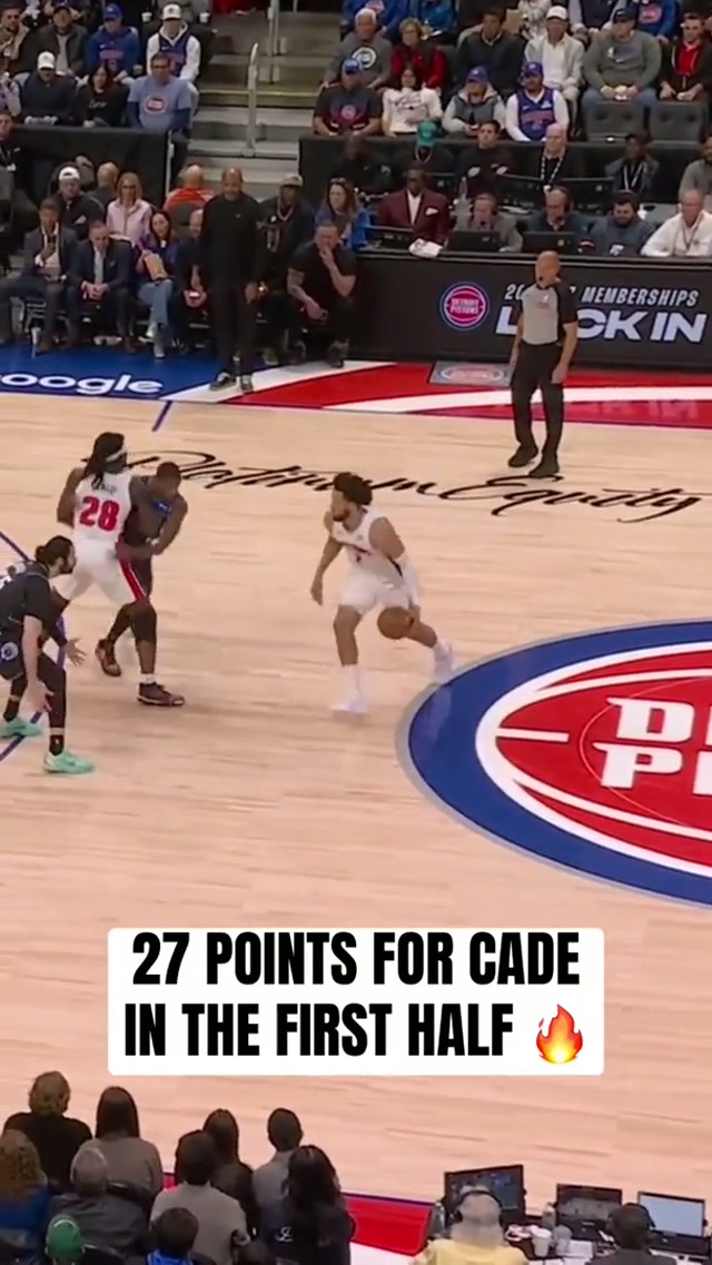 Cade CunningHIM. #nba #DetroitPistons #nbahighlights 