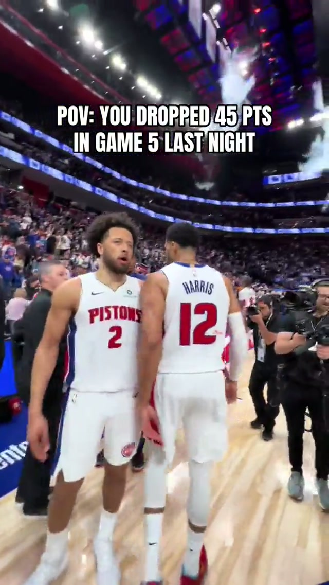 The most points in a playoff game in franchise history btw #nba #detroitpistons 