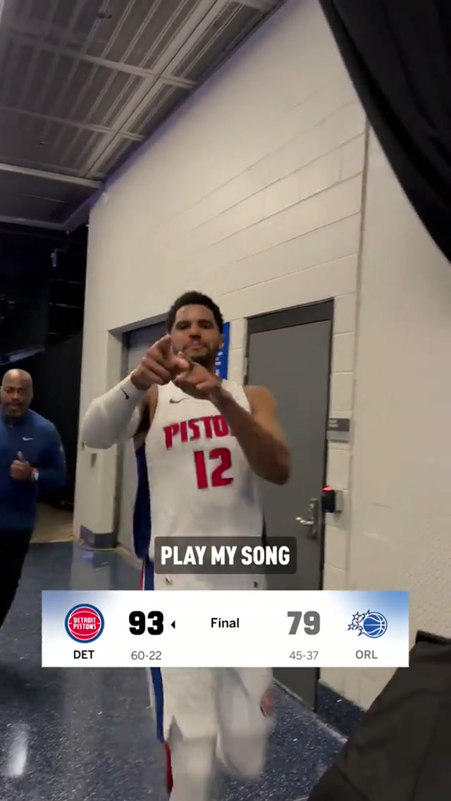 PLAYING THE SONG ALL THE WAY BACK HOME #nba #nbahighlights #DetroitPistons 