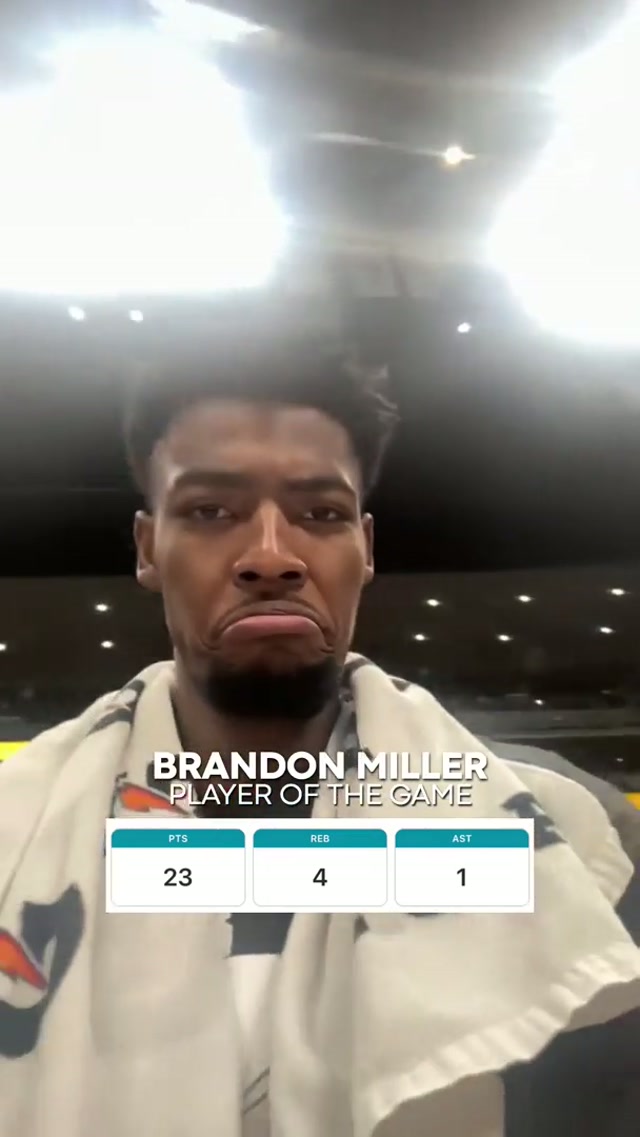 bmill had some fun tonight 🔥 #brandonmiller #charlottehornets #nba 
