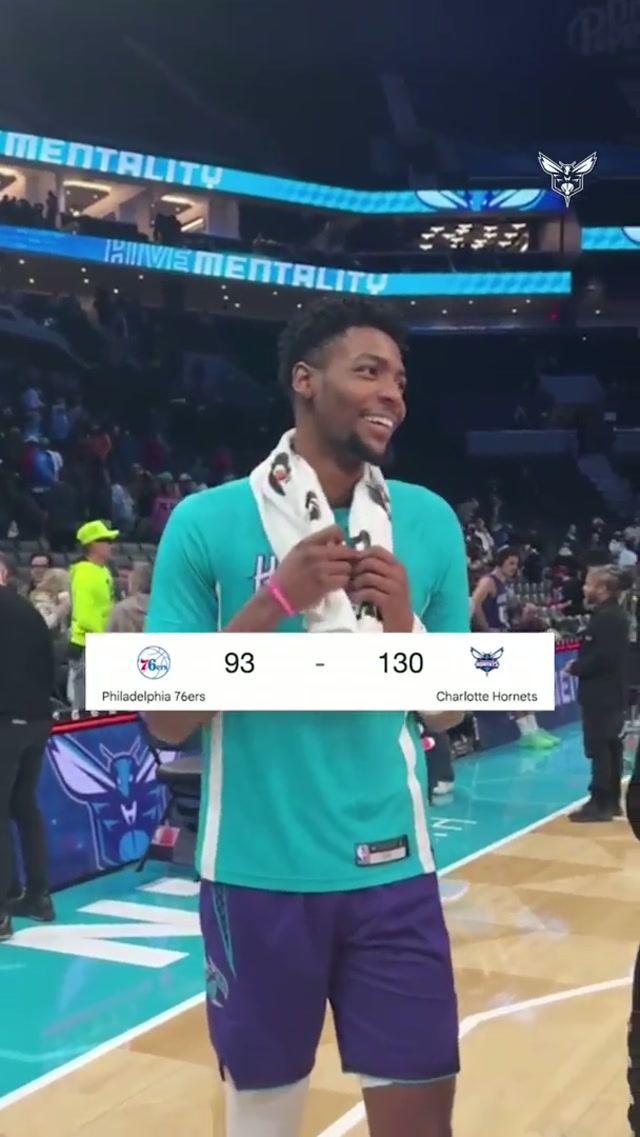 LEMME HEAR YOU BUZZ CITY #charlottehornets #win 