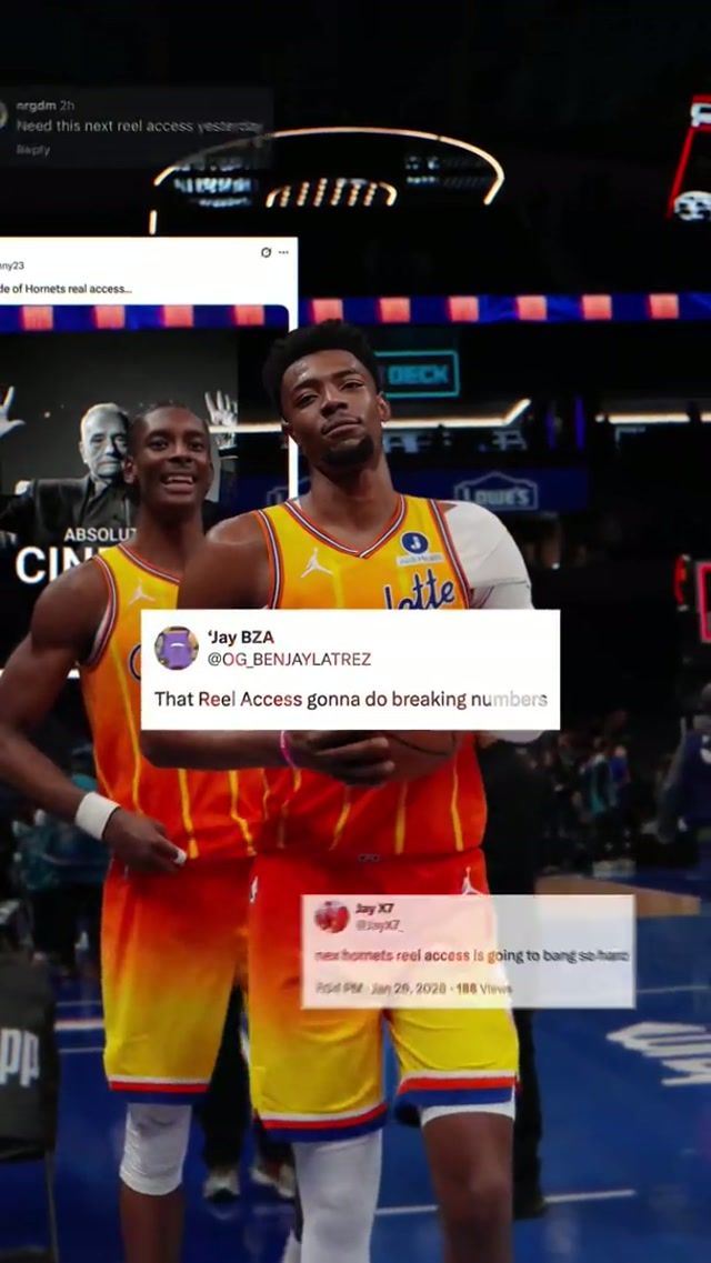 the wait is finally over 😌

watch full episode on our YouTube now! #charlottehornets #cinema #basketball 