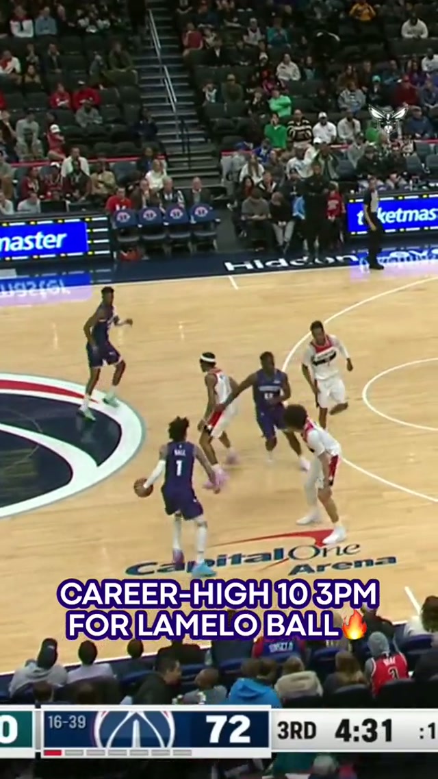 melo caught a RHYTHM 🥁 #charlottehornets #lameloball #nba 